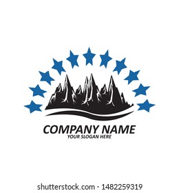 Mountain icon Logo Business Template Vector



