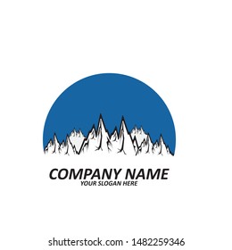 Mountain icon Logo Business Template Vector


