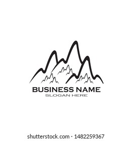 Mountain icon Logo Business Template Vector


