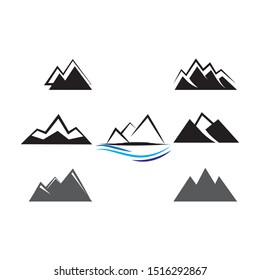 Mountain icon  Logo Business Template Vector