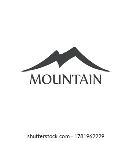 Vector de plantillas de negocio de logotipo de icono de montaña