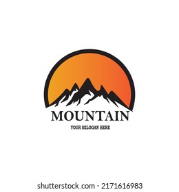 Mountain icon Logo Business Template Vector illustration design