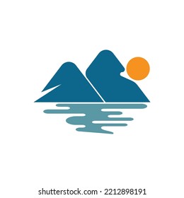 Mountain icon  Logo Business Template Vector