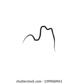Mountain icon logo design vector template