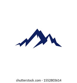 Mountain icon logo design vector illustration template