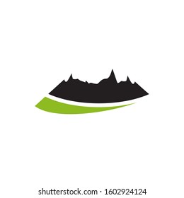 Mountain icon logo design vector illustration template