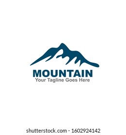 Mountain icon logo design vector illustration template