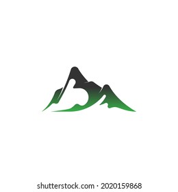 Mountain icon logo design vector illustration template