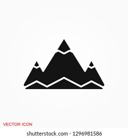 Mountain icon logo, illustration, vector sign symbol for design