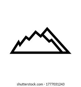 mountain icon or logo isolated sign symbol vector illustration - high quality black style vector icons
