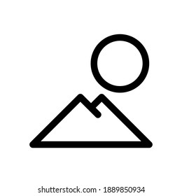 mountain icon or logo isolated sign symbol vector illustration - high quality black style vector icons
