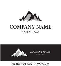 mountain icon logo symbol vector