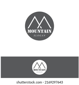 mountain icon logo symbol vector