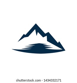 Mountain icon logo template design