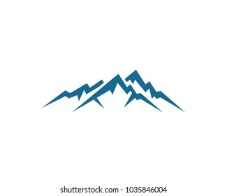 Mountain icon  Logo Template Vector illustration design