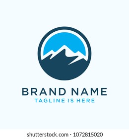 Mountain icon Logo Template Vector illustration design