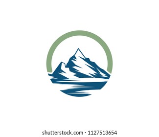 Mountain icon Logo Template Vector illustration design