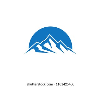 Mountain icon Logo Template Vector illustration design