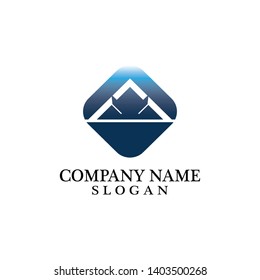 Mountain icon Logo Template Vector illustration design