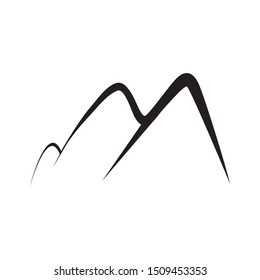 Mountain icon Logo Template Vector illustration design