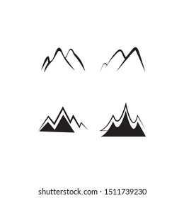 Mountain icon Logo Template Vector illustration design