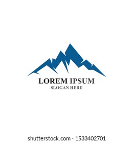 Mountain icon Logo Template Vector illustration design
