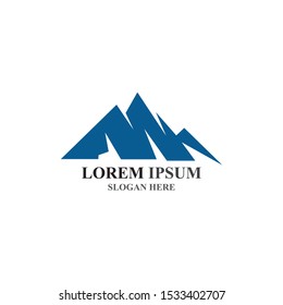 Mountain icon Logo Template Vector illustration design