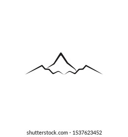 Mountain icon Logo Template Vector illustration design