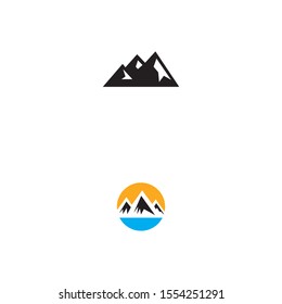 Set Mountains Logo Design Vector Template Stock Vector (Royalty Free ...