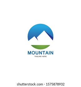 Mountain icon Logo Template Vector illustration design