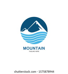 Mountain icon Logo Template Vector illustration design