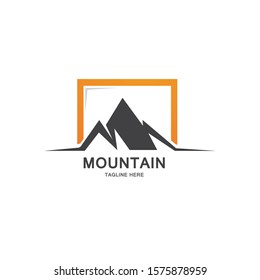 Mountain icon Logo Template Vector illustration design