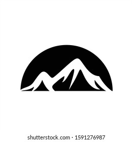 Mountain icon Logo Template Vector illustration design