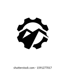 Mountain icon Logo Template Vector illustration design