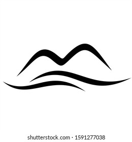 Mountain icon Logo Template Vector illustration design