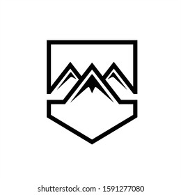 Mountain icon Logo Template Vector illustration design