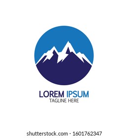 Mountain icon Logo Template Vector illustration design