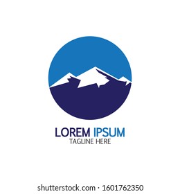 Mountain icon Logo Template Vector illustration design