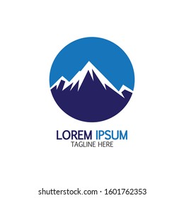 Mountain icon Logo Template Vector illustration design