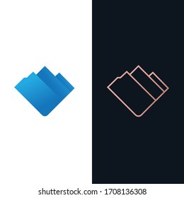 Mountain icon Logo Template Vector illustration design