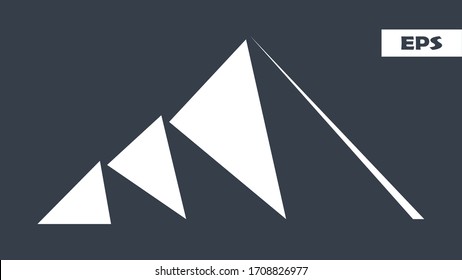 Mountain icon logo template vector illustration