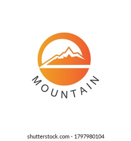 Mountain icon Logo Template Vector illustration design