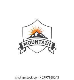Mountain icon Logo Template Vector illustration design