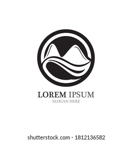 Mountain icon Logo Template Vector illustration design