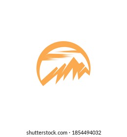 Mountain icon Logo Template Vector illustration design