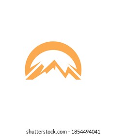Mountain icon Logo Template Vector illustration design