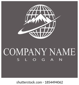 Mountain icon Logo Template Vector illustration design
