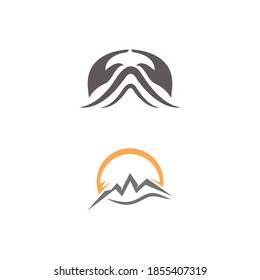 Mountain icon Logo Template Vector illustration design