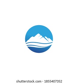 Mountain icon Logo Template Vector illustration design