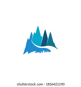 Mountain icon Logo Template Vector illustration design
